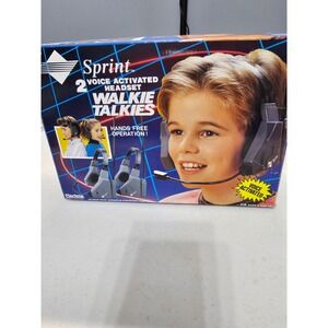 Sprint 2 Voice Activated Headset Walkie Talkies No‎ 1911 Hands Free Operation